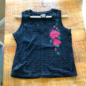 Harley-Davidson rose tank top.